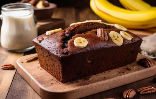 The best banana bread recipe with brownie