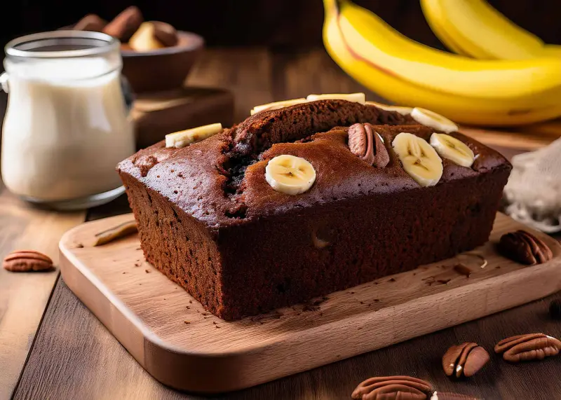 The best banana bread recipe with brownie